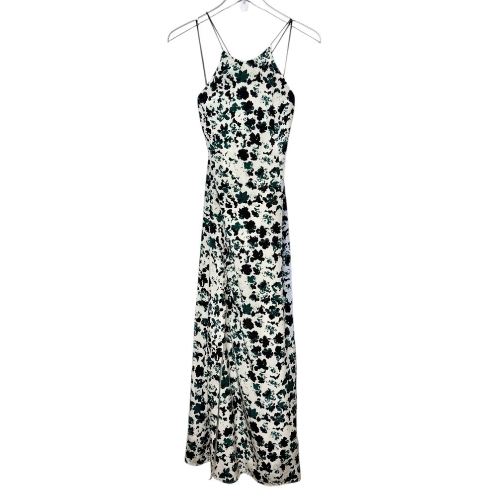 NWT Carmella Silk Floral Open Back Resort Vacation Women’s Maxi Dress Sz 2 - Picture 3 of 14